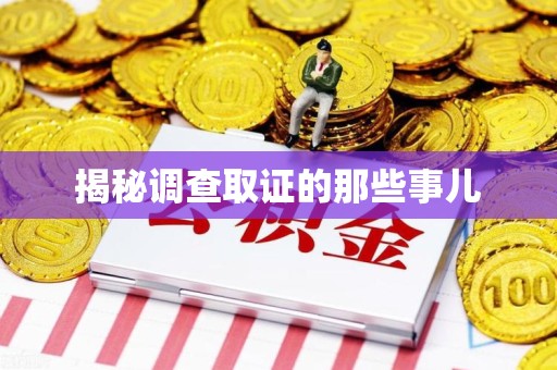 浦城揭秘调查取证的那些事儿