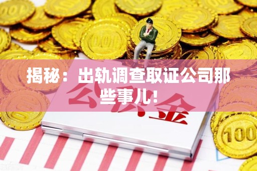 浦城揭秘：出轨调查取证公司那些事儿！