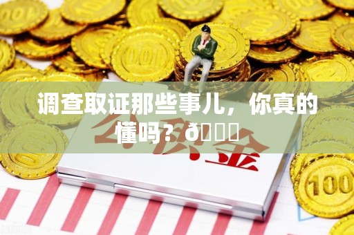 浦城调查取证那些事儿，你真的懂吗？😎