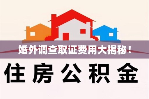 浦城婚外调查取证费用大揭秘！