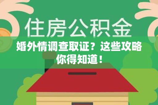 浦城婚外情调查取证？这些攻略你得知道！
