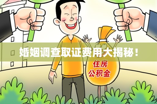 浦城婚姻调查取证费用大揭秘！