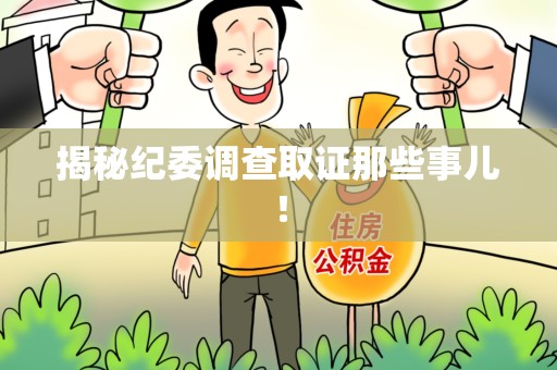 浦城揭秘纪委调查取证那些事儿！